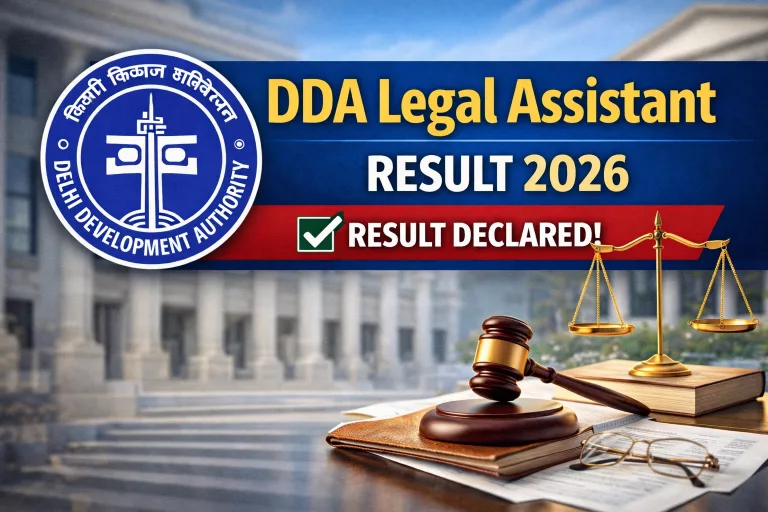 DDA Legal Assistant Result 2026