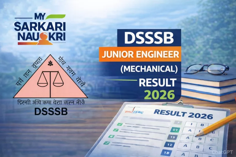 DSSSB Junior Engineer (Mechanical) Final Result 2026