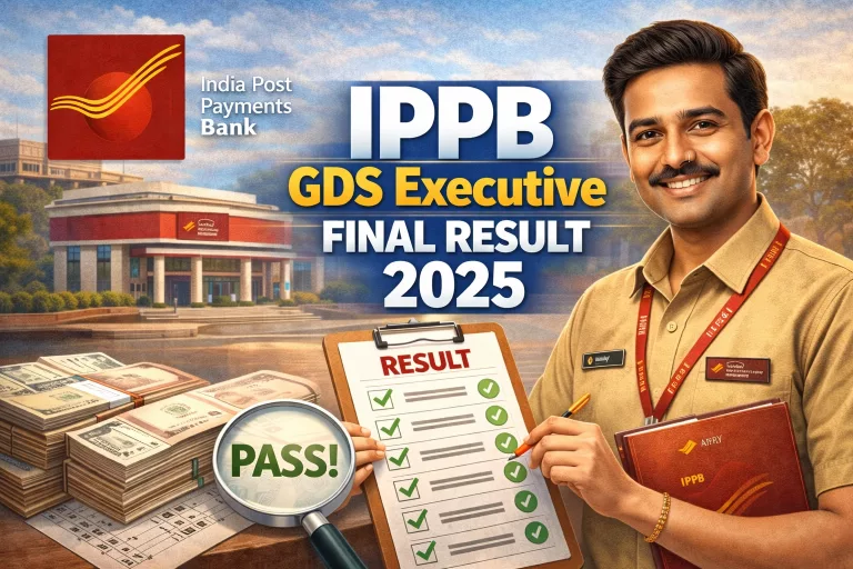 IPPB GDS Executive Final Result 2026 OUT – Download Merit List PDF Result 2025