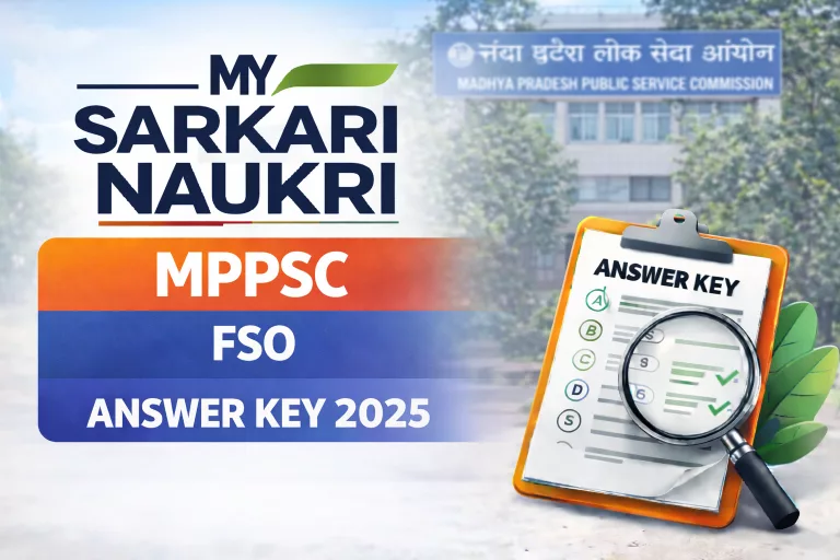 MPPSC FSO Answer Key 2025