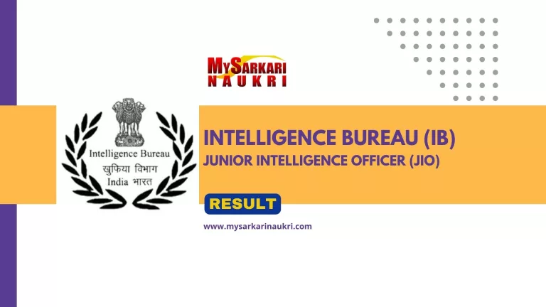 IB JIO Result