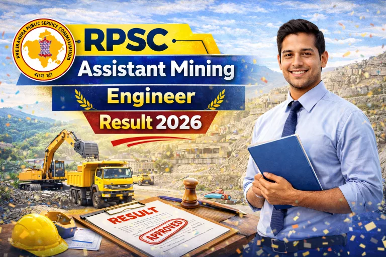 RPSC Assistant Mining Engineer Result 2026