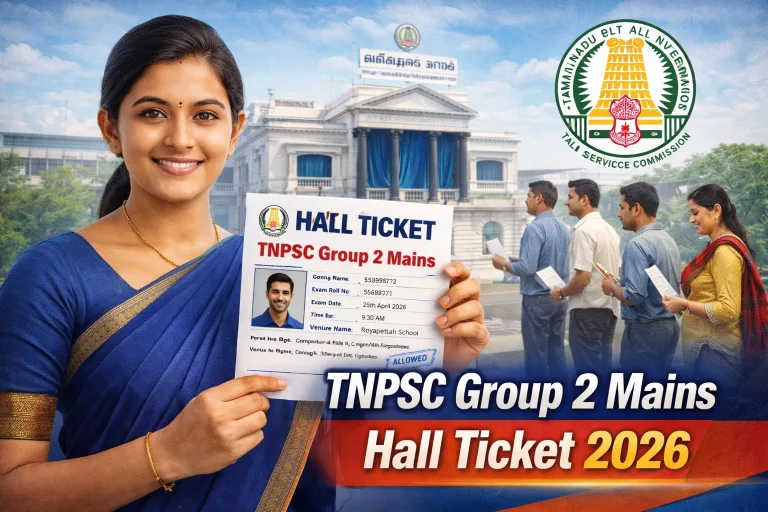 TNPSC Group 2 Mains Hall Ticket 2026