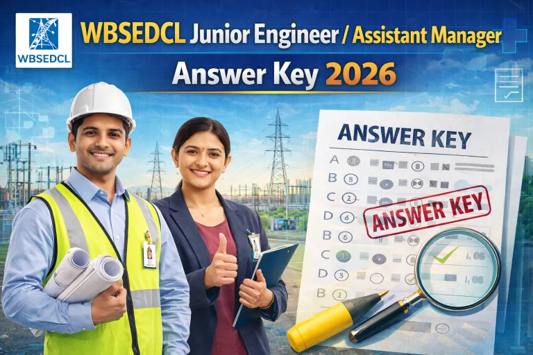 WBSEDCL Junior Engineer / Assistant Manager Answer Key 2026